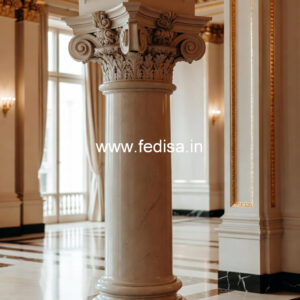 Marble Pillar Design for Rich Look Homes
