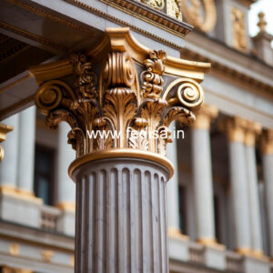 Marble Pillar Design for Grand Villas