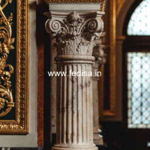 Marble Pillar Design for Exterior Beauty