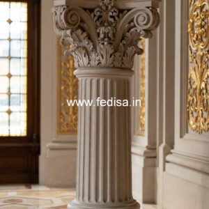Marble Pillar Design for Premium Entry