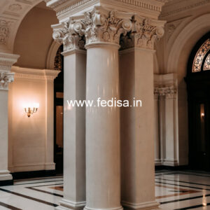 Marble Pillar Design for Classic Exterior