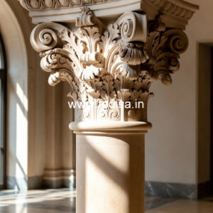 Marble Pillar Design for Elegant Exterior