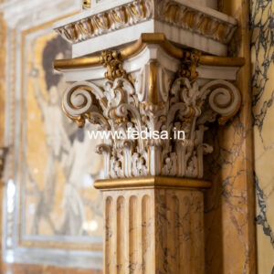 Luxury Marble Pillar Design for Home Entrance