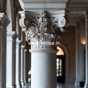 Simple Marble Pillar Design for Modern Homes