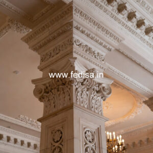 Marble Pillar Design with Lighting