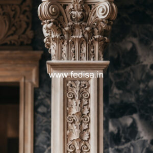 Marble Pillar Design for Wedding Hall