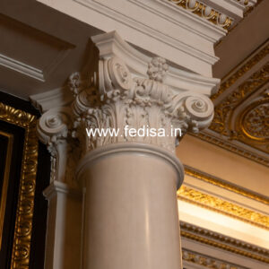 Marble Pillar Design for Lobby Area