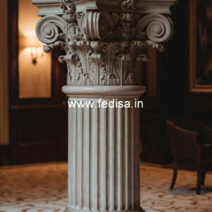 Marble Pillar Design for Rich Look Homes