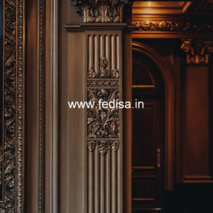 Marble Pillar Design for Bungalow Exterior