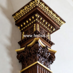 Wooden Pillar Design for Luxury Homes