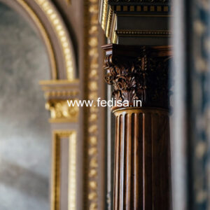 Vintage Wooden Pillar Design for Home