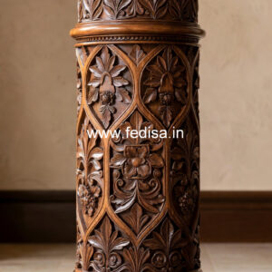 Wooden Pillar Design for Luxury Villa