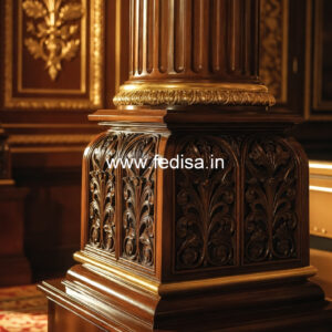 Wooden Pillar Design for Interior Columns