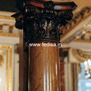 Wooden Pillar Design with Creative Style