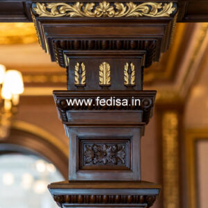 Wooden Pillar Design for Modern Decor
