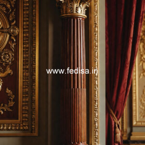 Wooden Pillar Design for Interior Luxury