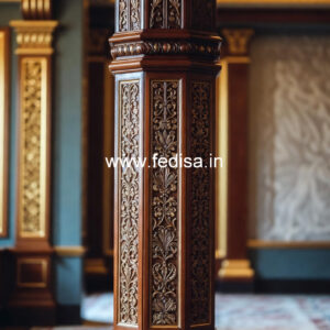 Wooden Pillar Designs with Premium Finish