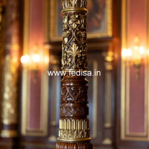 Wooden Pillar Designs That Feel Rich & Elegant