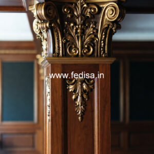 Luxury Wooden Pillar Design for Home