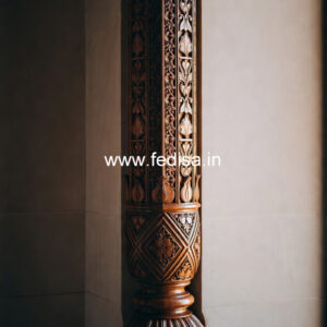 Wooden Pillar Design for Balcony