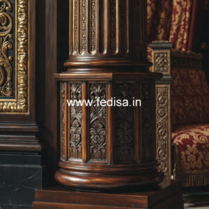 Wooden Pillar Design for Interior Styling