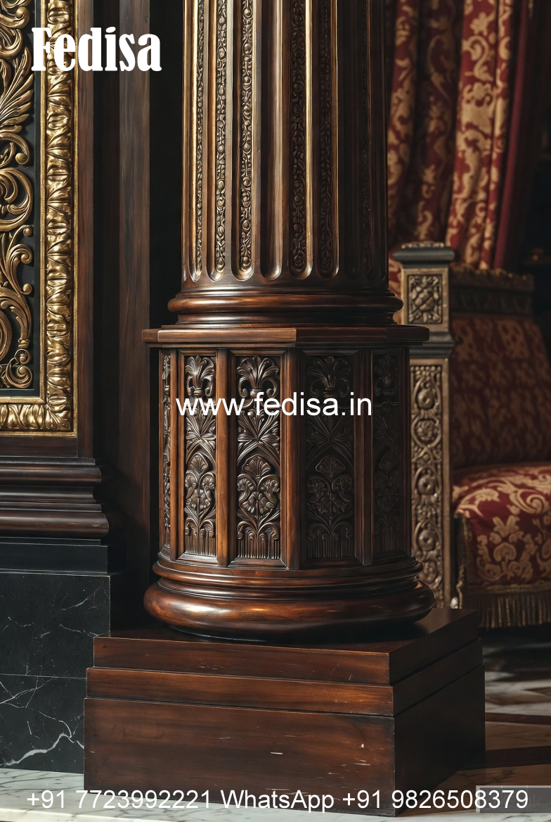 Wooden Pillar Design for Interior Styling