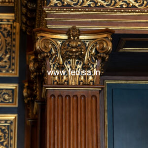 Wooden Pillar Design for Home Interiors