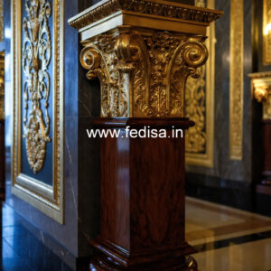 Wooden Pillar Design for Elegant Interiors