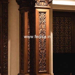 Wooden Pillar Design with Premium Craftsmanship