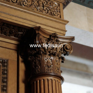 Wooden Pillar Designs for Rich Interiors