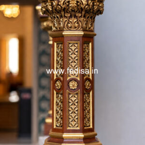 Wooden Pillar Design for Luxury Homes