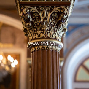 Wooden Pillar Design for Interior Decor