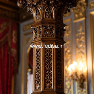 Wooden Pillar Design for Elegant Interiors