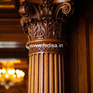 Wooden Pillar Design with Premium Craftsmanship