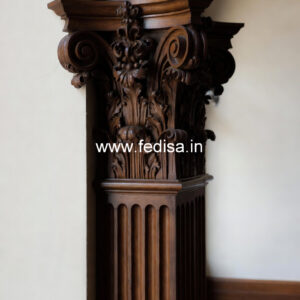 Wooden Pillar Design for Modern Decor