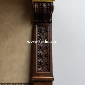 Royal Wooden Pillar Designs for Villas