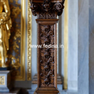 Wooden Pillar Designs for Rich Home Decor