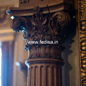 Wooden Pillar Design for Luxury Homes
