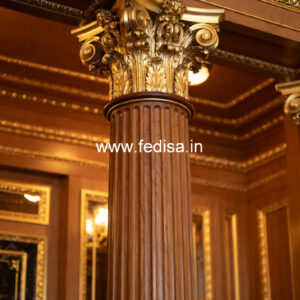 Wooden Pillar Design for Home Entrance