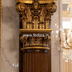 Vintage Wooden Pillar Design for Home