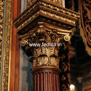 Wooden Pillar Design for Traditional House