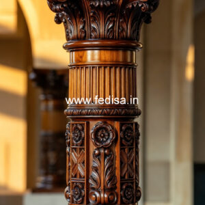 Wooden Pillar Design for Interior Columns