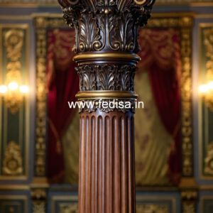 Wooden Pillar Design for Elegant Interiors