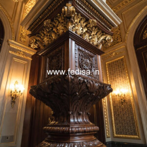 Wooden Pillar Designs for Rich Interiors