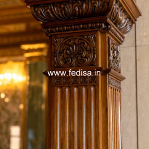 Wooden Pillar Design for Luxury Homes