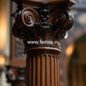 Luxury Wooden Pillar Design for Home
