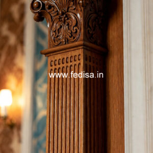 Wooden Pillar Design for Modern Interiors