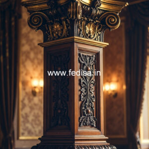 Wooden Pillar Design for Interior Styling