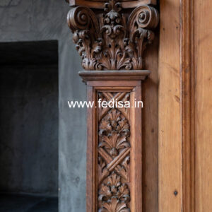 Wooden Pillar Design for Interior Decor