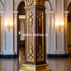 Wooden Pillar Design for Decorative Columns